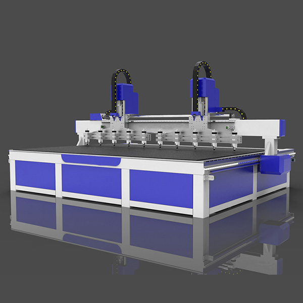 মাল্টি স্পিন্ডল 2000x4000mm 3D কাঠ CNC রাউটার